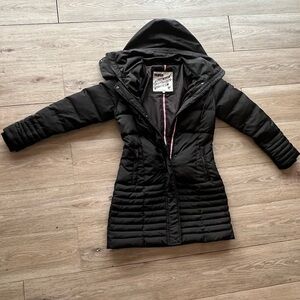PUFFA THE ORIGINAL DUVET COAT Puffer Mid Length England Black UK 8 S